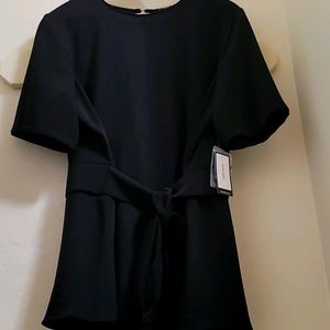 NINE WEST dressy tie waist blouse NWT XL